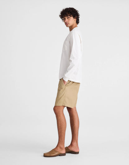 Pull-On Short in Poplin Khaki | Madewell