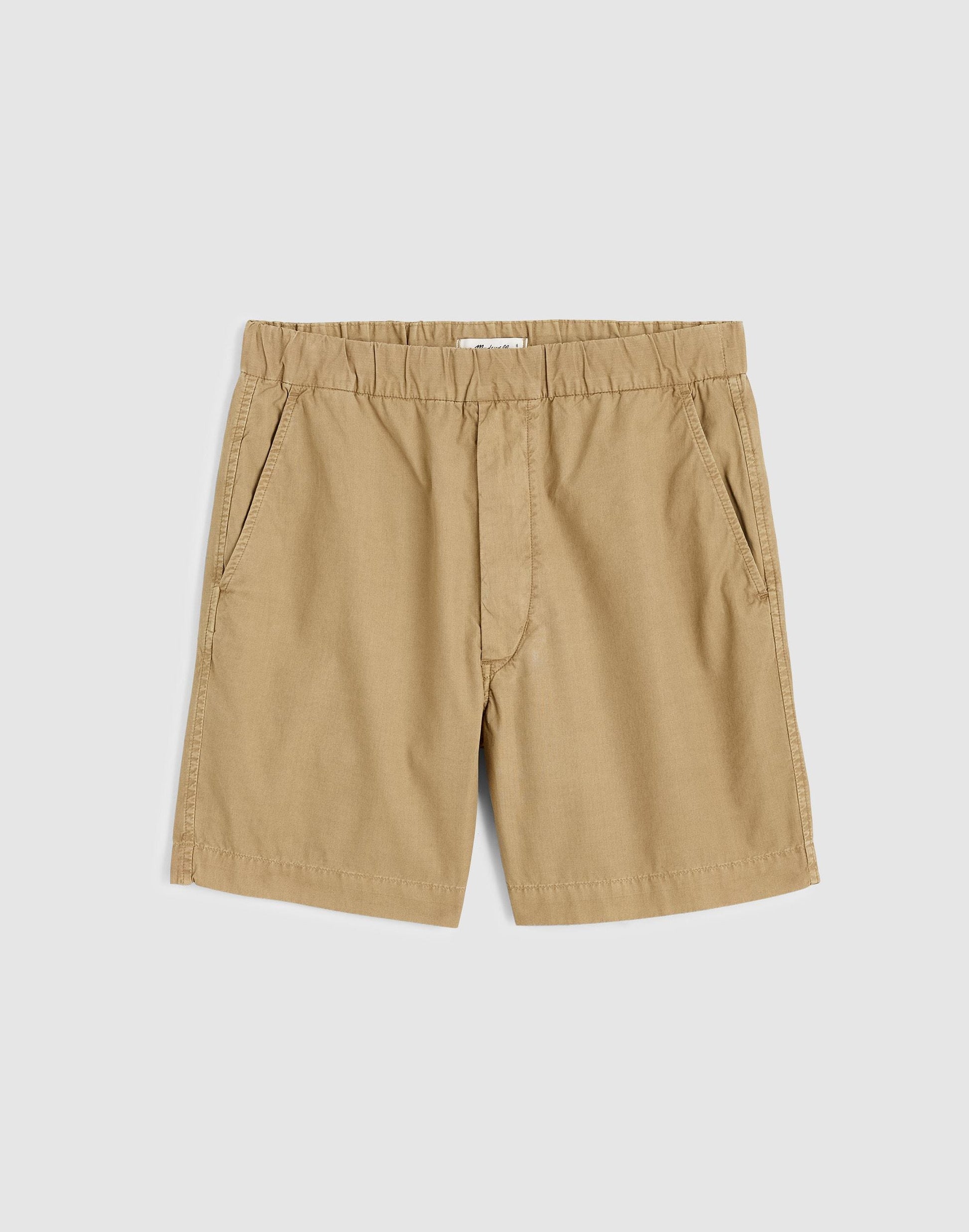 Pull-On Short in Poplin Khaki | Madewell