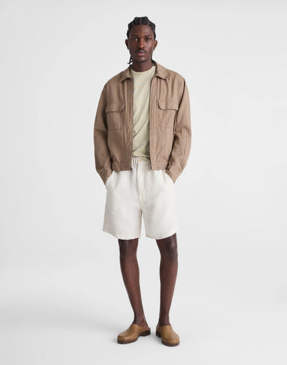 Pull-On Shorts in Linen Bleached | Madewell