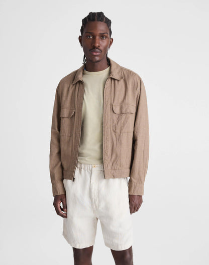 Pull-On Shorts in Linen Bleached | Madewell