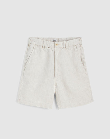 Pull-On Shorts in Linen Bleached | Madewell