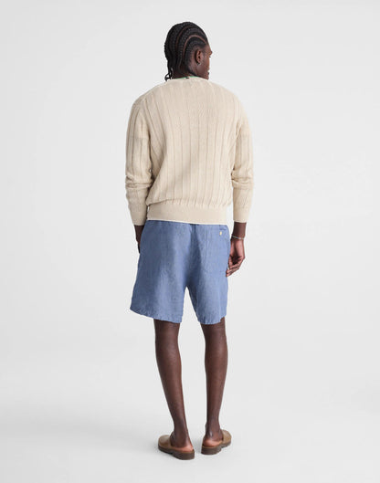 Pull-On Shorts in Linen Light Chambray | Madewell