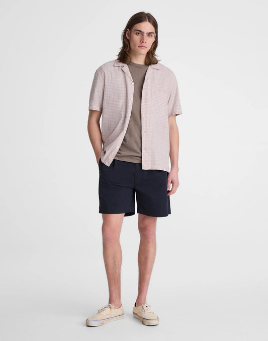 Pleated Chino Shorts in Uniform Twill Navy | Madewell