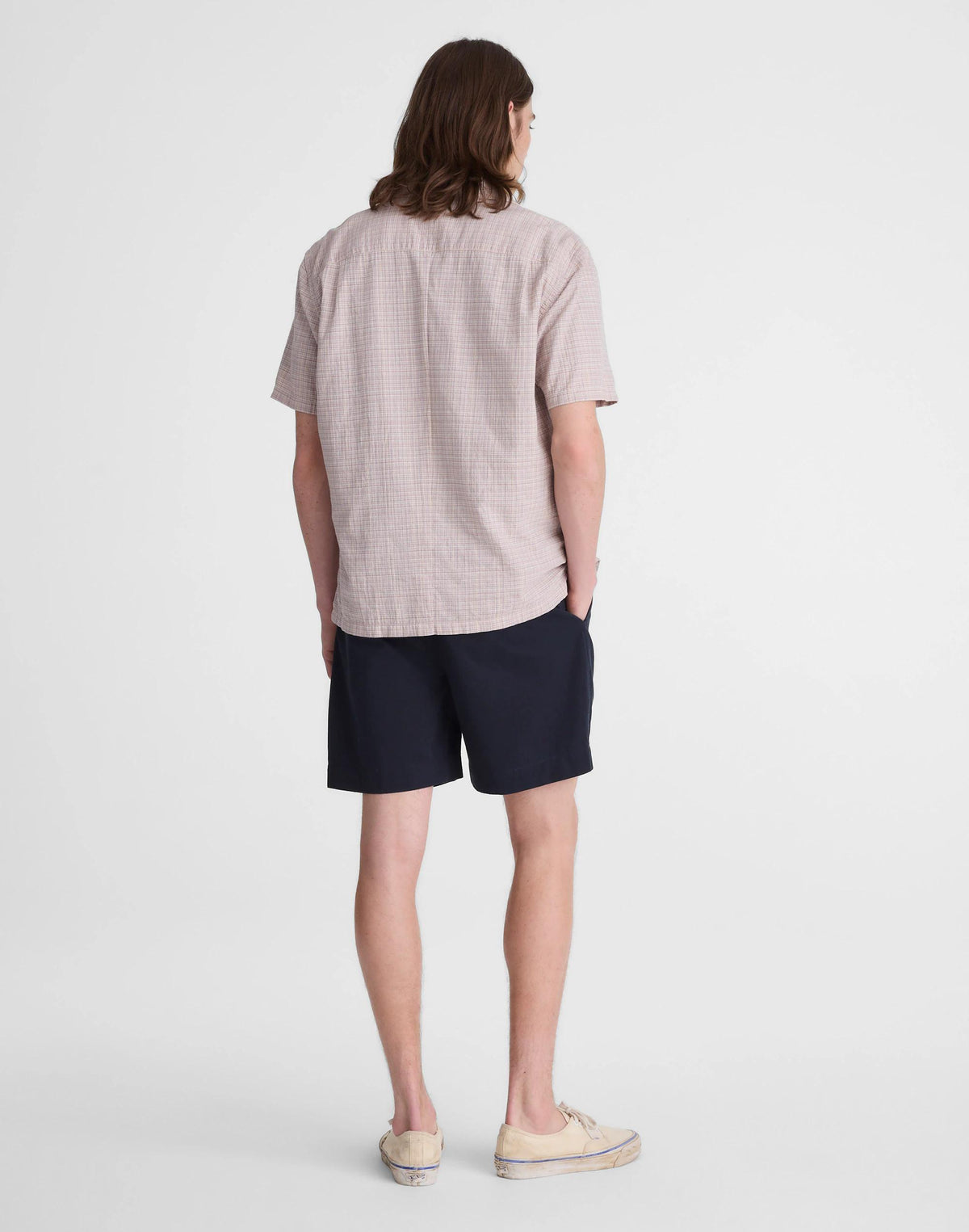 Pleated Chino Shorts in Uniform Twill Navy | Madewell