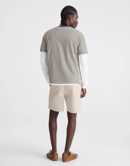 Pleated Chino Shorts in Uniform Twill Toasted Cashew | Madewell
