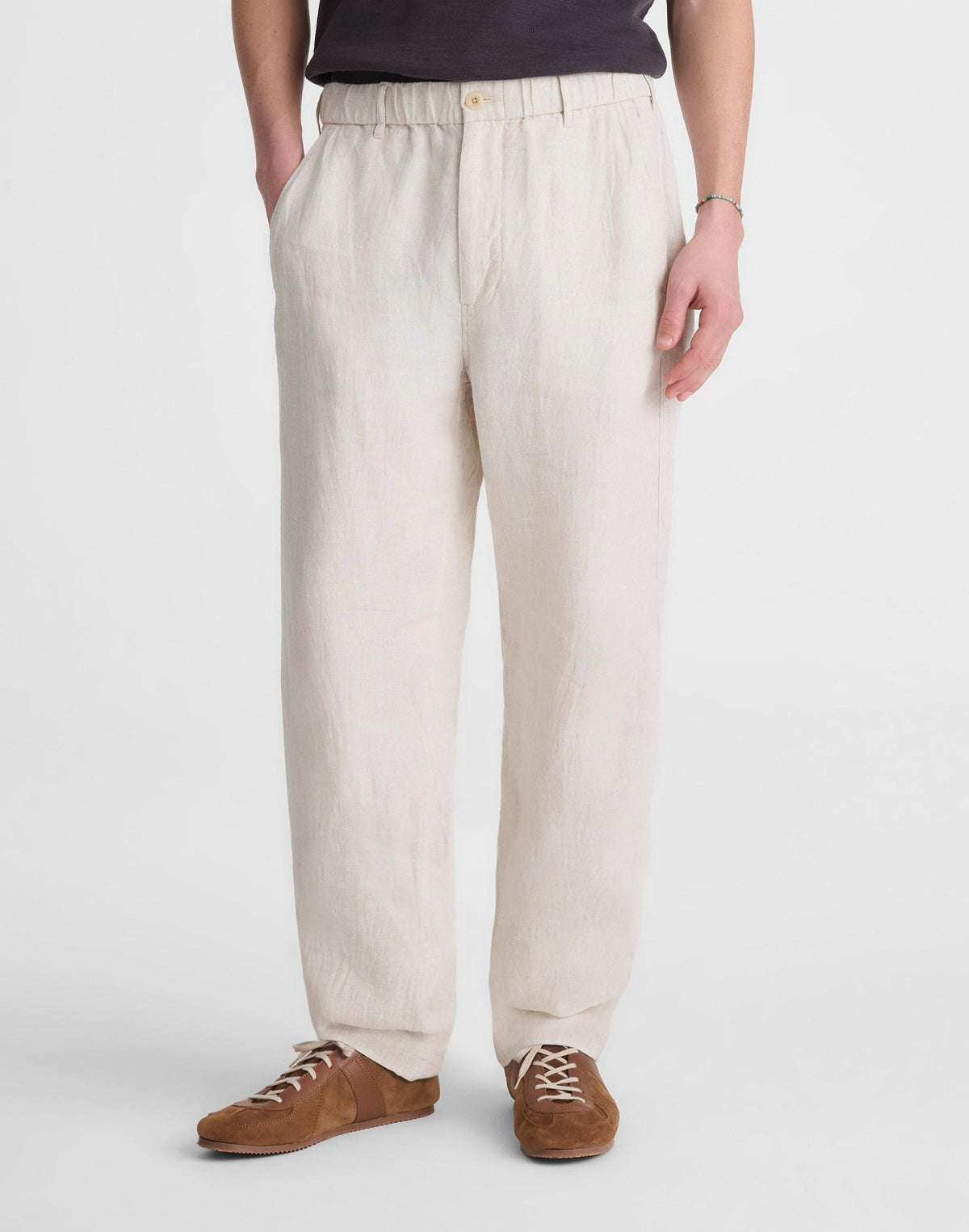 Pull-On Pant in Linen Bleached | Madewell