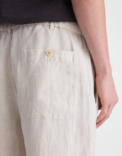 Pull-On Pant in Linen Bleached | Madewell