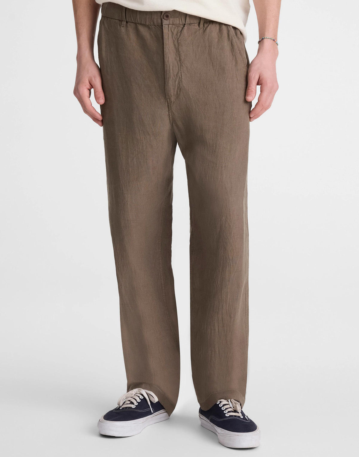 Pull-On Pant in Linen Olive | Madewell