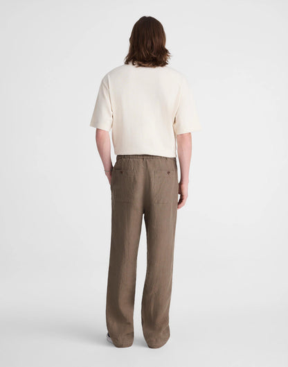 Pull-On Pant in Linen Olive | Madewell