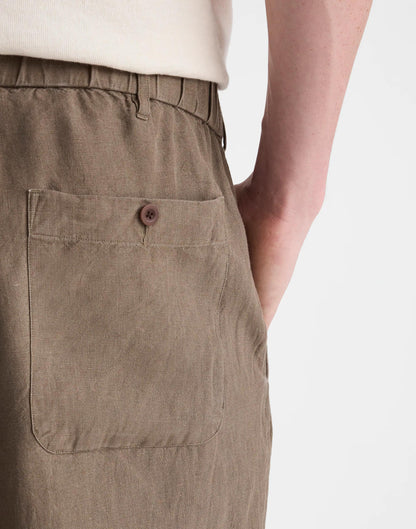 Pull-On Pant in Linen Olive | Madewell