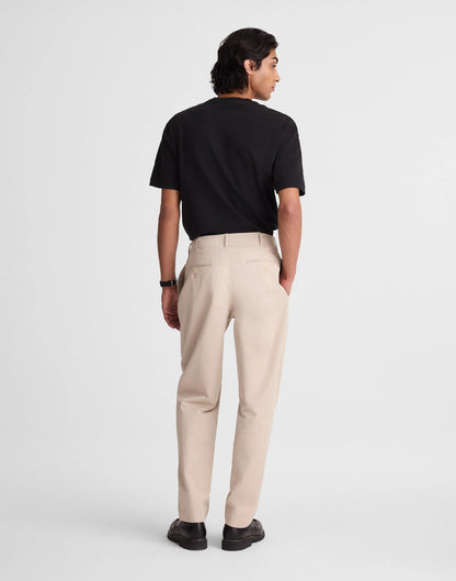 Pleated Chino Pants in Uniform Twill Toasted Cashew | Madewell