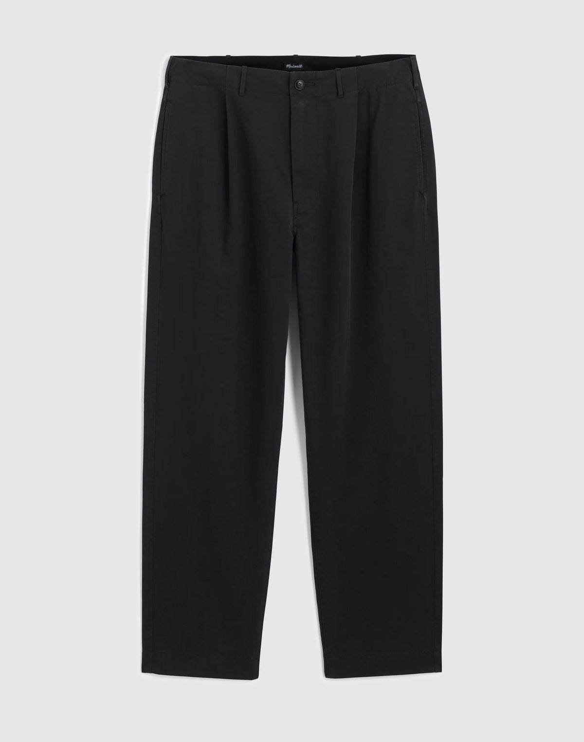 Pleated Chino Pants in Uniform Twill Pepper | Madewell