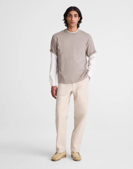Fatigue Pants in Reverse Sateen Stone | Madewell