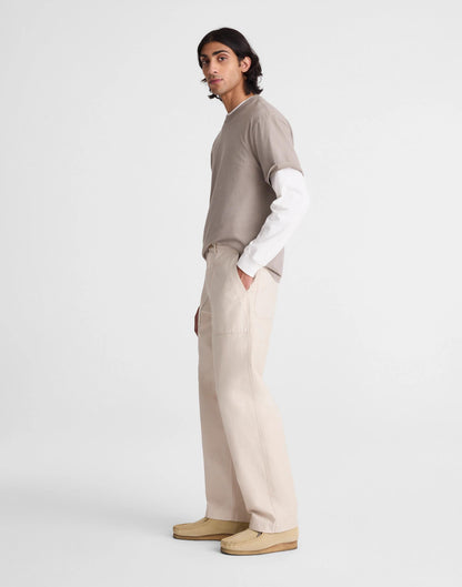 Fatigue Pants in Reverse Sateen Stone | Madewell