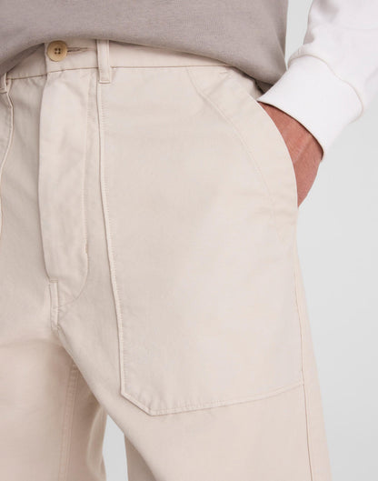 Fatigue Pants in Reverse Sateen Stone | Madewell