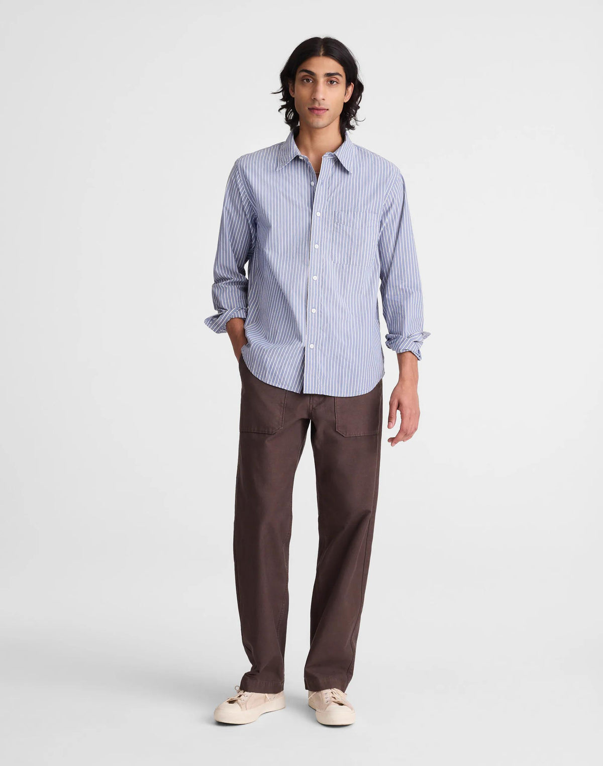 Fatigue Pants in Reverse Sateen Dark Brown | Madewell