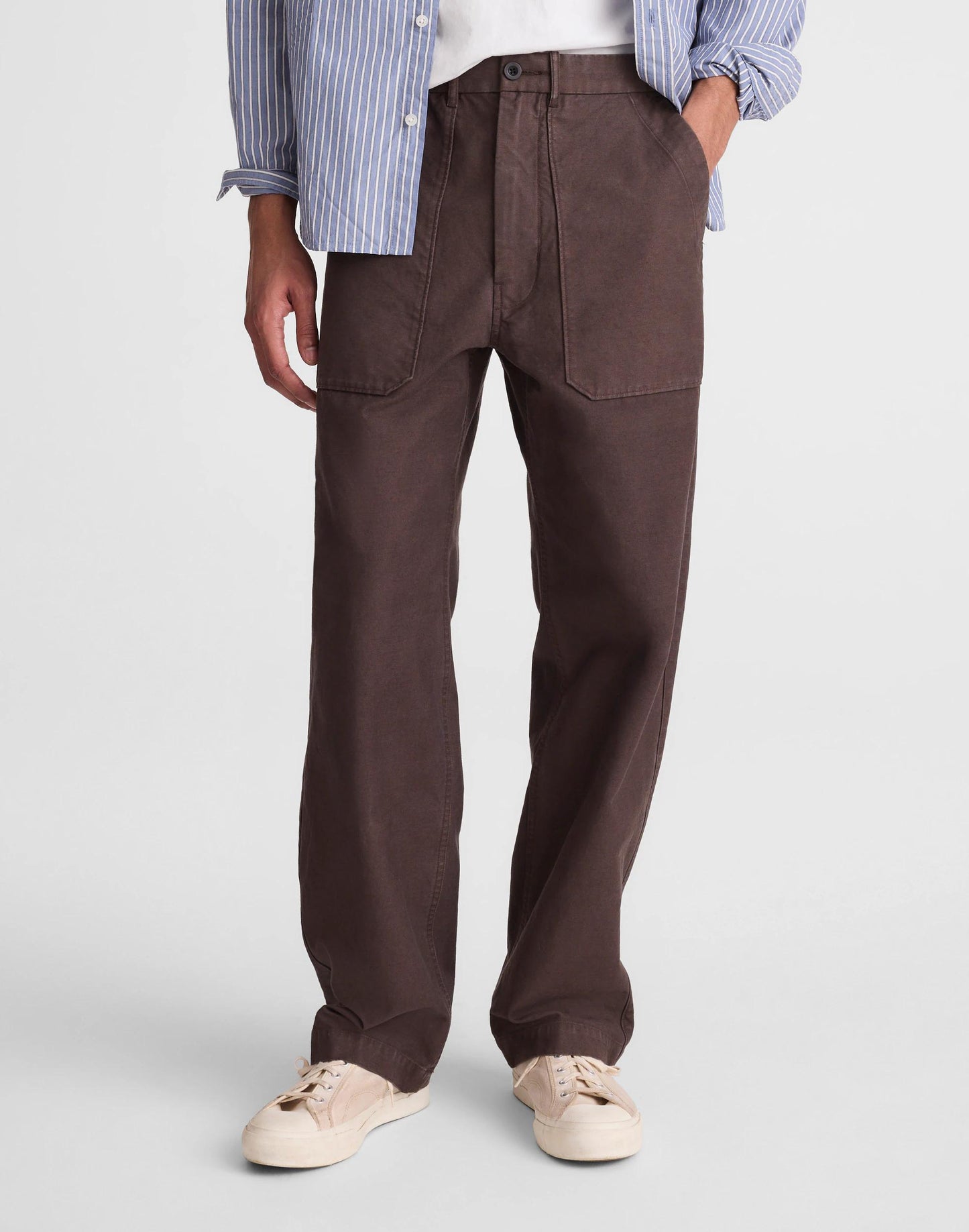 Fatigue Pants in Reverse Sateen Dark Brown | Madewell