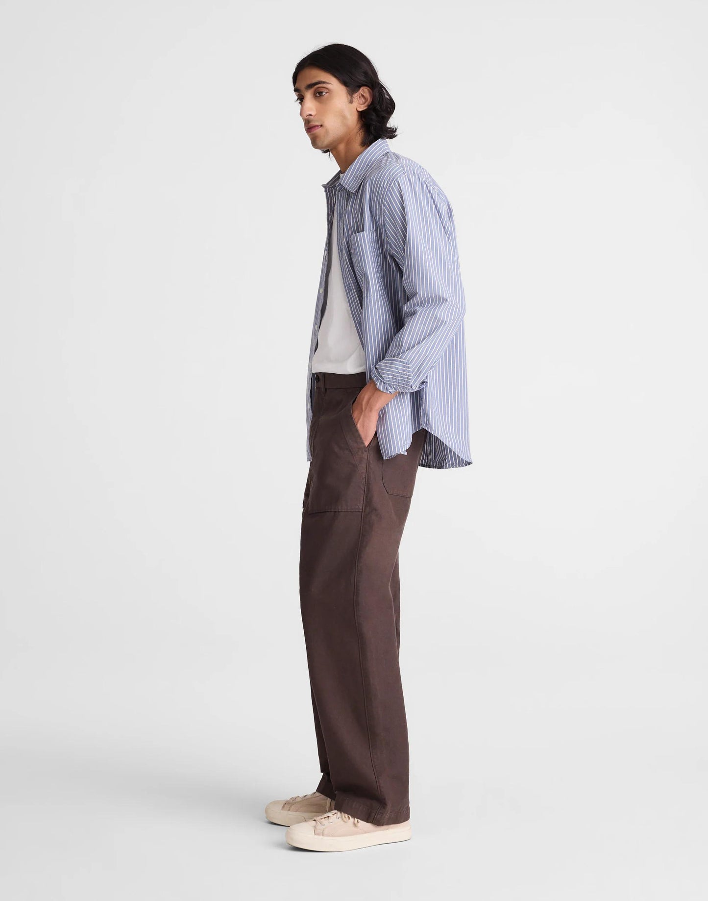 Fatigue Pants in Reverse Sateen Dark Brown | Madewell