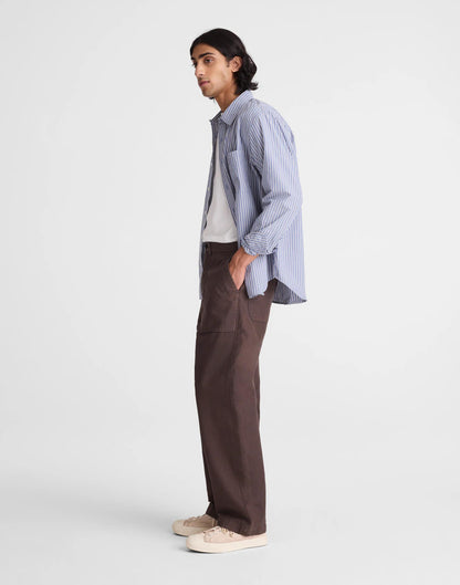 Fatigue Pants in Reverse Sateen Dark Brown | Madewell