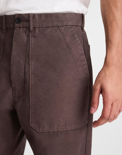 Fatigue Pants in Reverse Sateen Dark Brown | Madewell