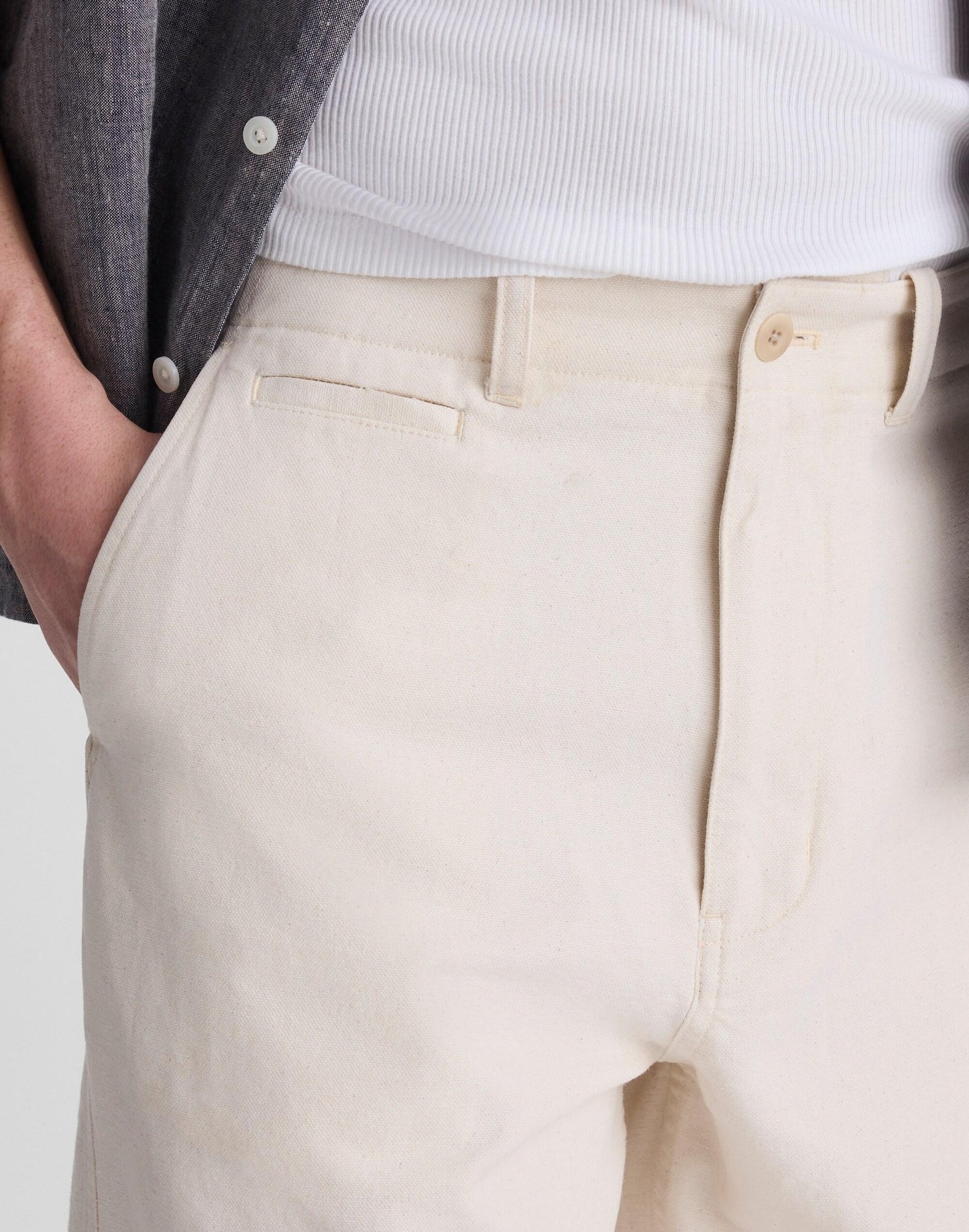Utility Pant in Cotton-Hemp Canvas Natural Seeded | Madewell