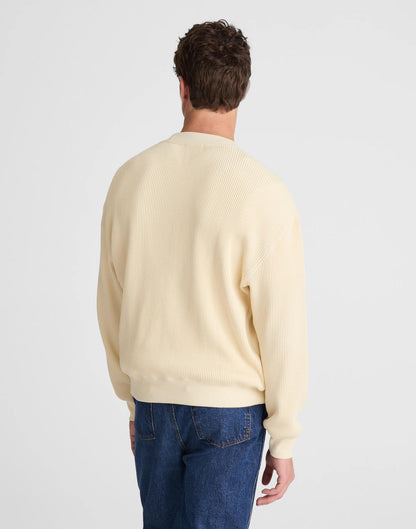 Waffle-Knit Sweatshirt Antique Cream | Madewell
