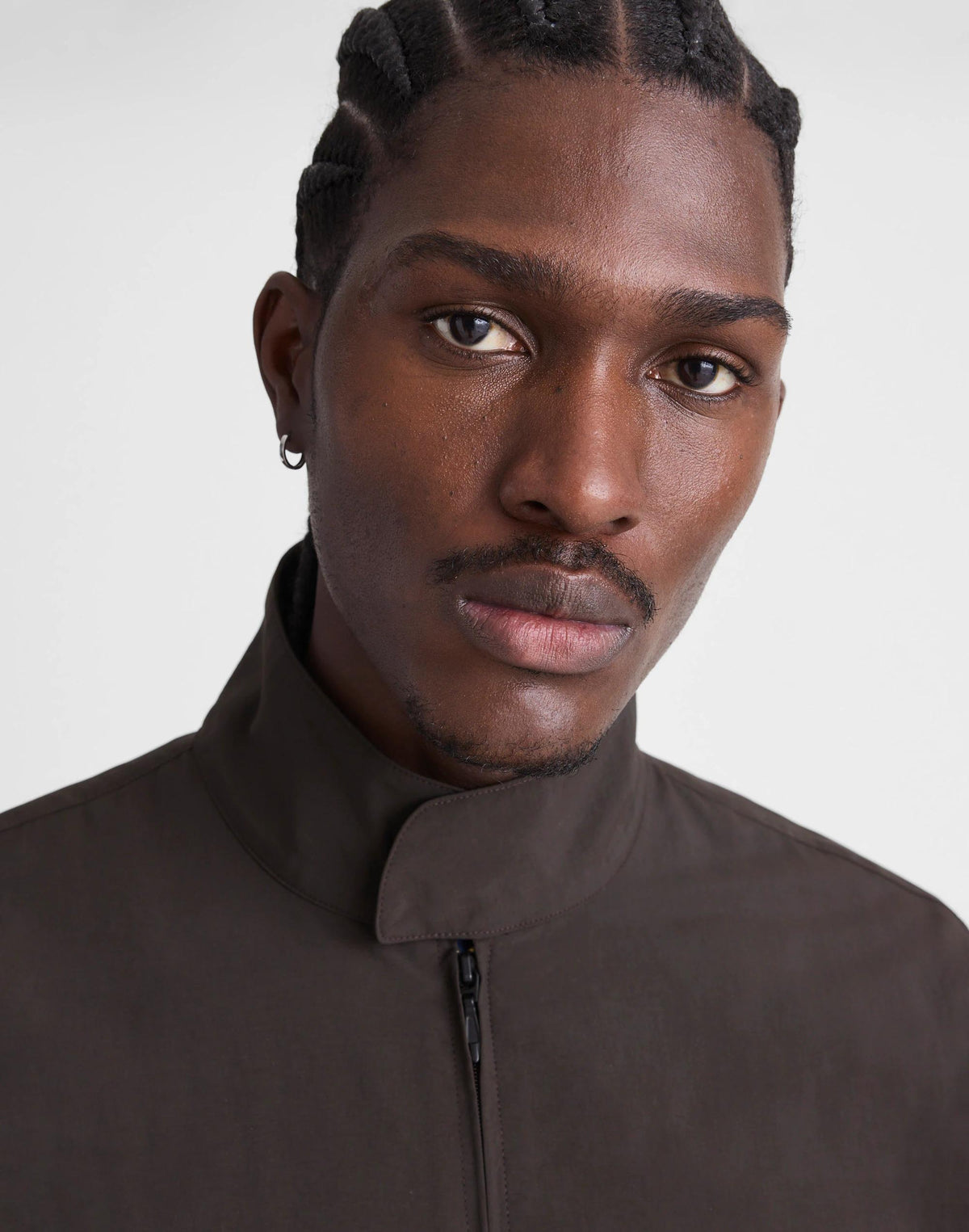 Harrington Jacket in Nylon Dark Brown | Madewell