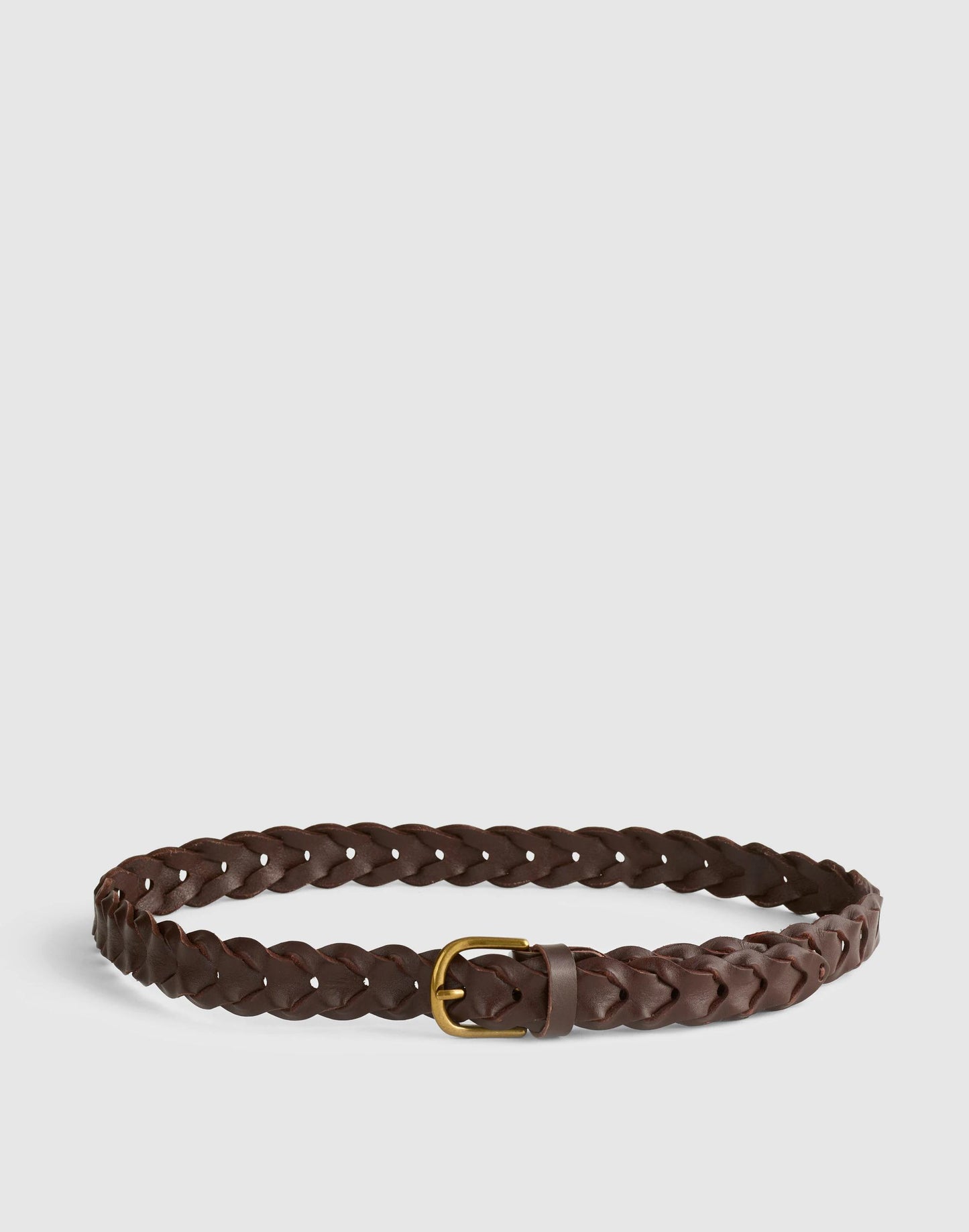 Linked Leather Belt Coffee Bean | Madewell