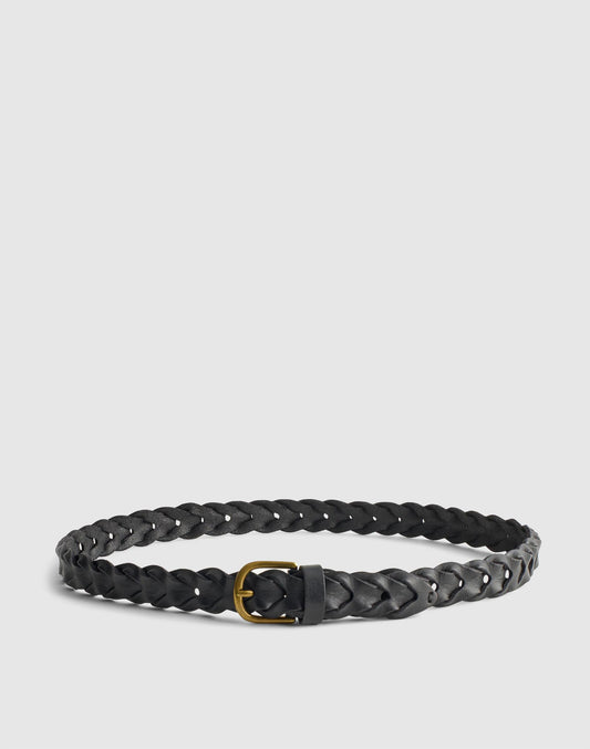 Linked Leather Belt True Black | Madewell