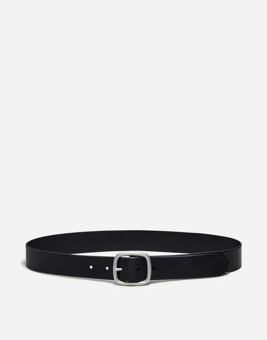 Leather Center-Bar Belt True Black | Madewell