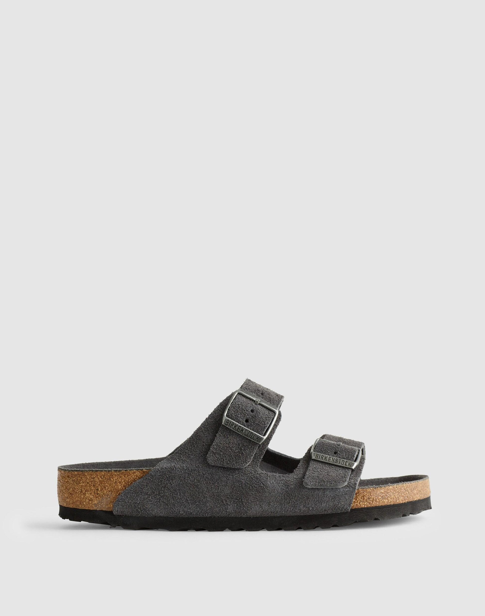 Birkenstock® Arizona Sandal in Suede Charcoal | Madewell