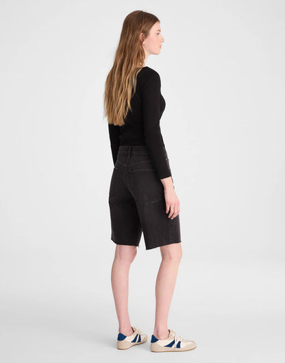 The Essex Long Baggy Short Ashen Black Wash | Madewell