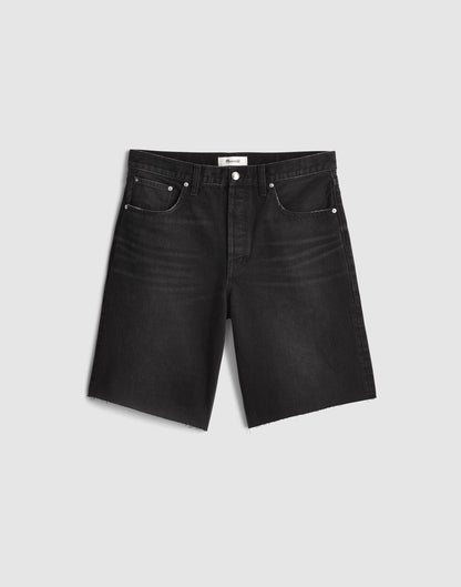 The Essex Long Baggy Short Ashen Black Wash | Madewell