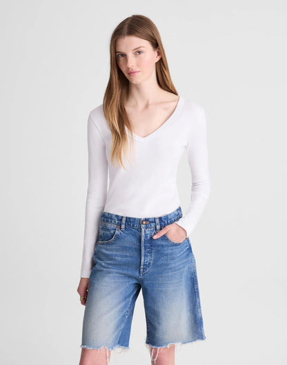 The Essex Long Baggy Short Retro Bright Wash | Madewell