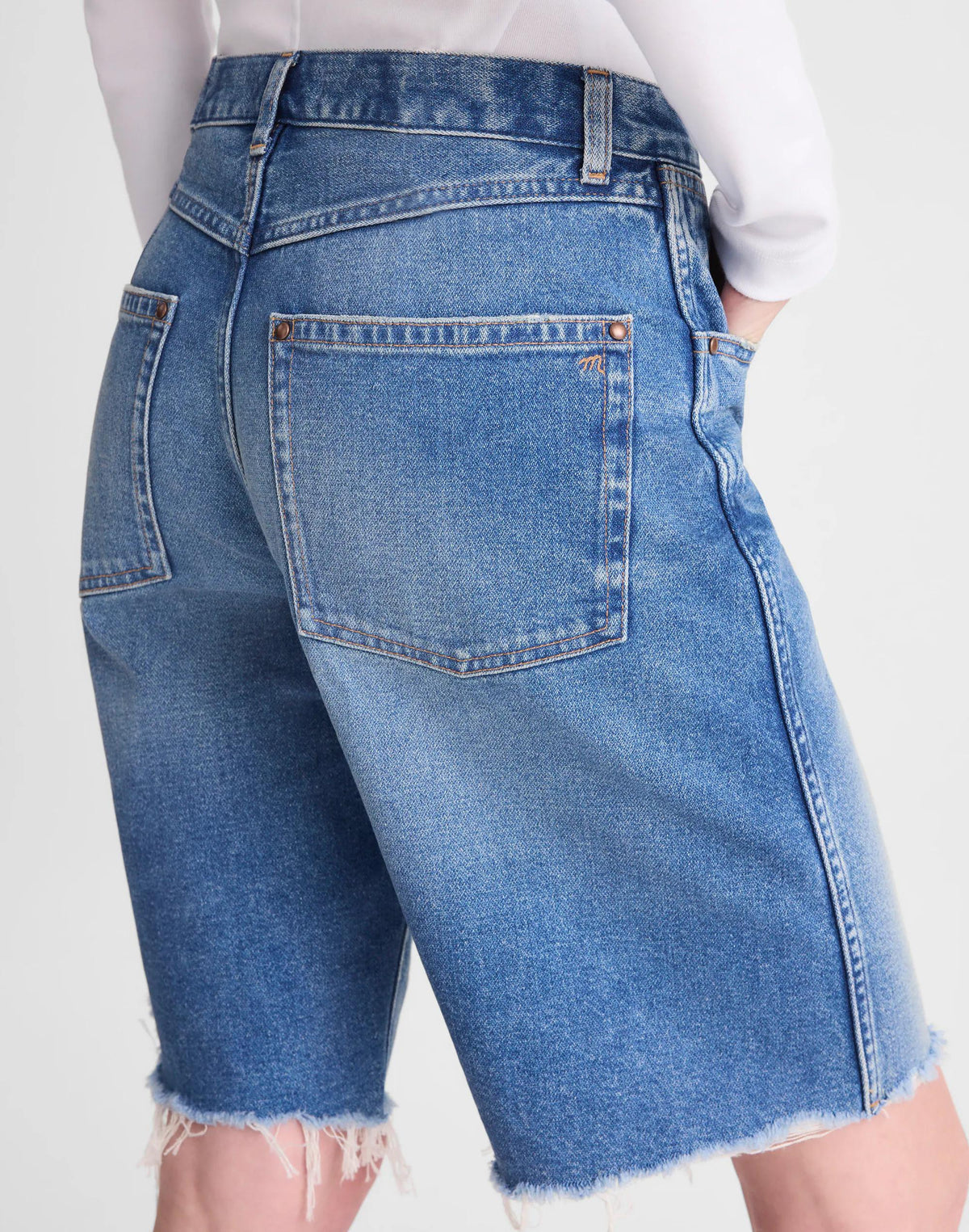 The Essex Long Baggy Short Retro Bright Wash | Madewell
