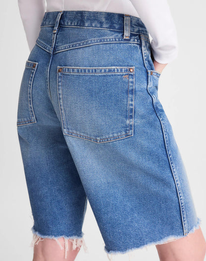 The Essex Long Baggy Short Retro Bright Wash | Madewell