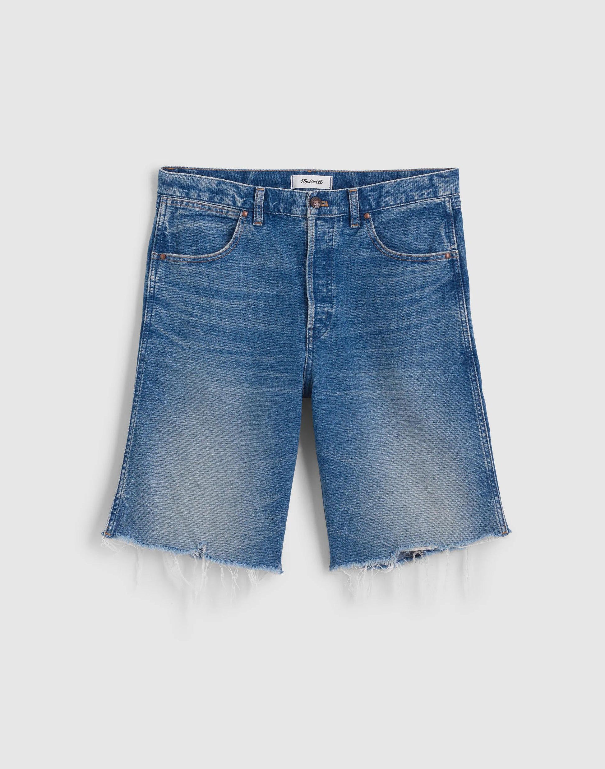 The Essex Long Baggy Short Retro Bright Wash | Madewell