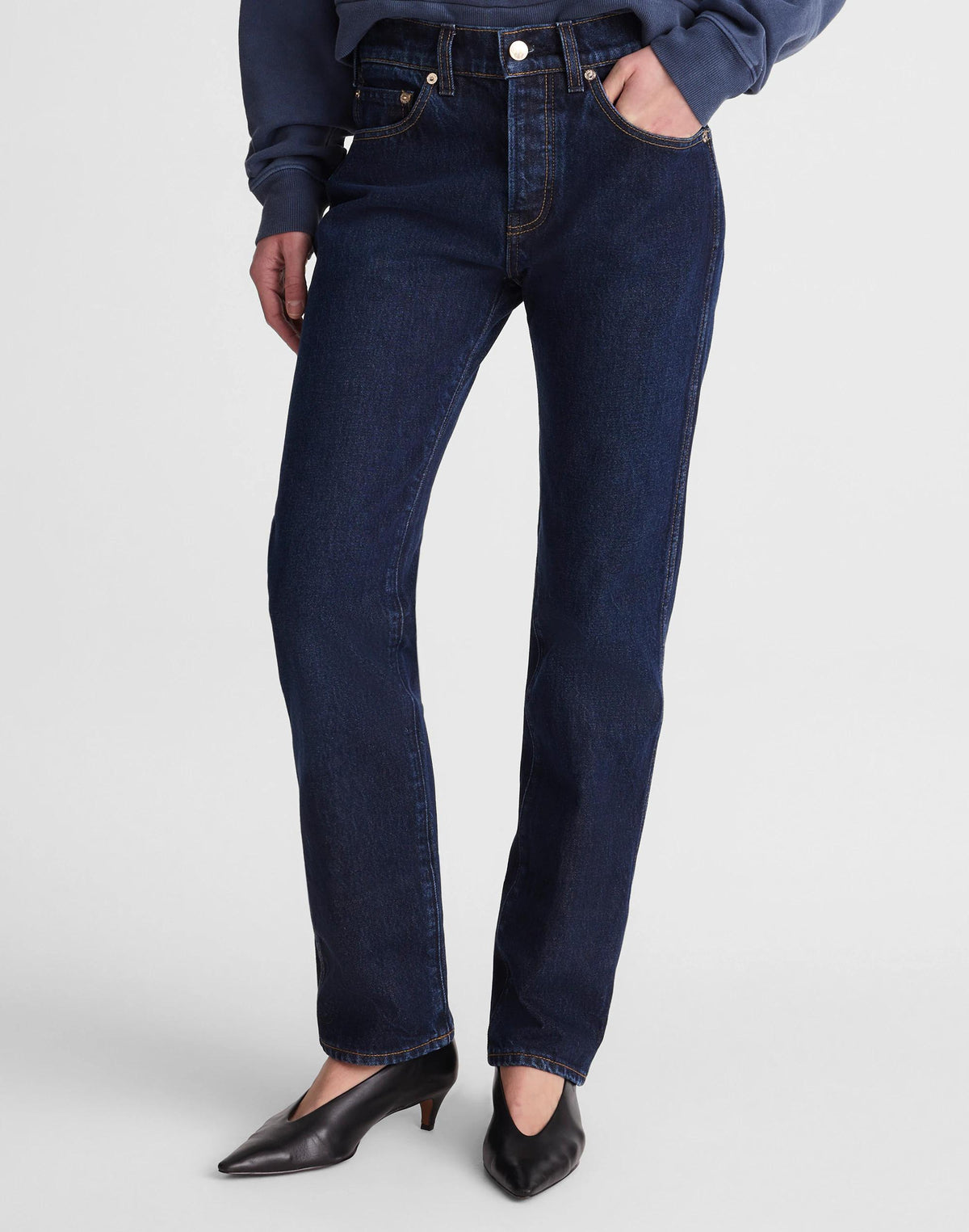 Madewell x Benjamin Talley Smith The Putney Mid-Rise Straight Jean Wells Wash | Madewell