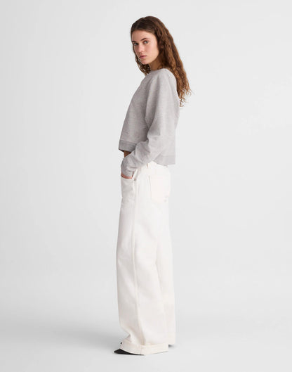 Madewell x Benjamin Talley Smith The Coolidge Low-Rise Wide-Leg Jean Chalk Wash | Madewell