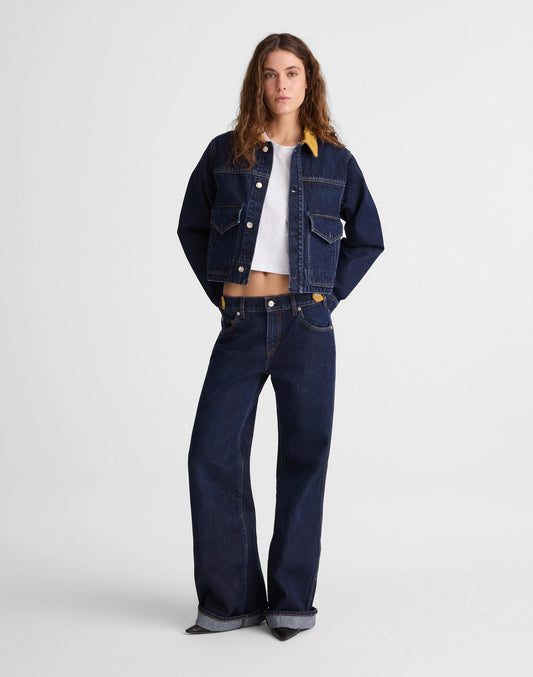 Madewell x Benjamin Talley Smith The Coolidge Low-Rise Wide-Leg Jean Wells Wash | Madewell