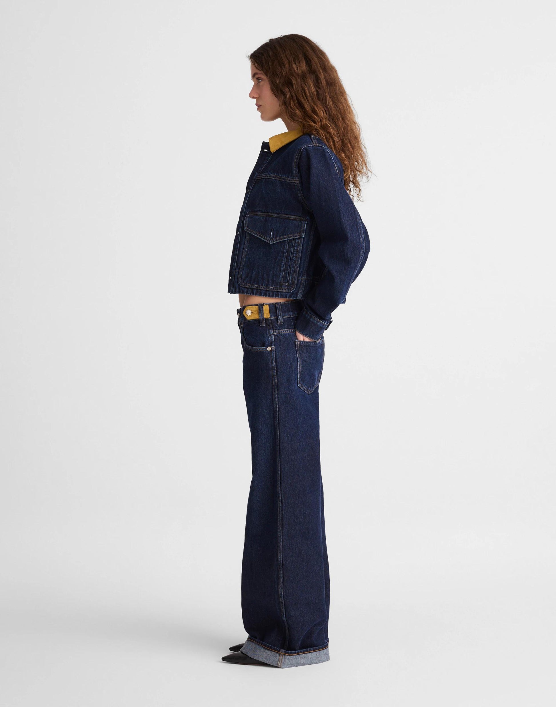 Madewell x Benjamin Talley Smith The Coolidge Low-Rise Wide-Leg Jean Wells Wash | Madewell
