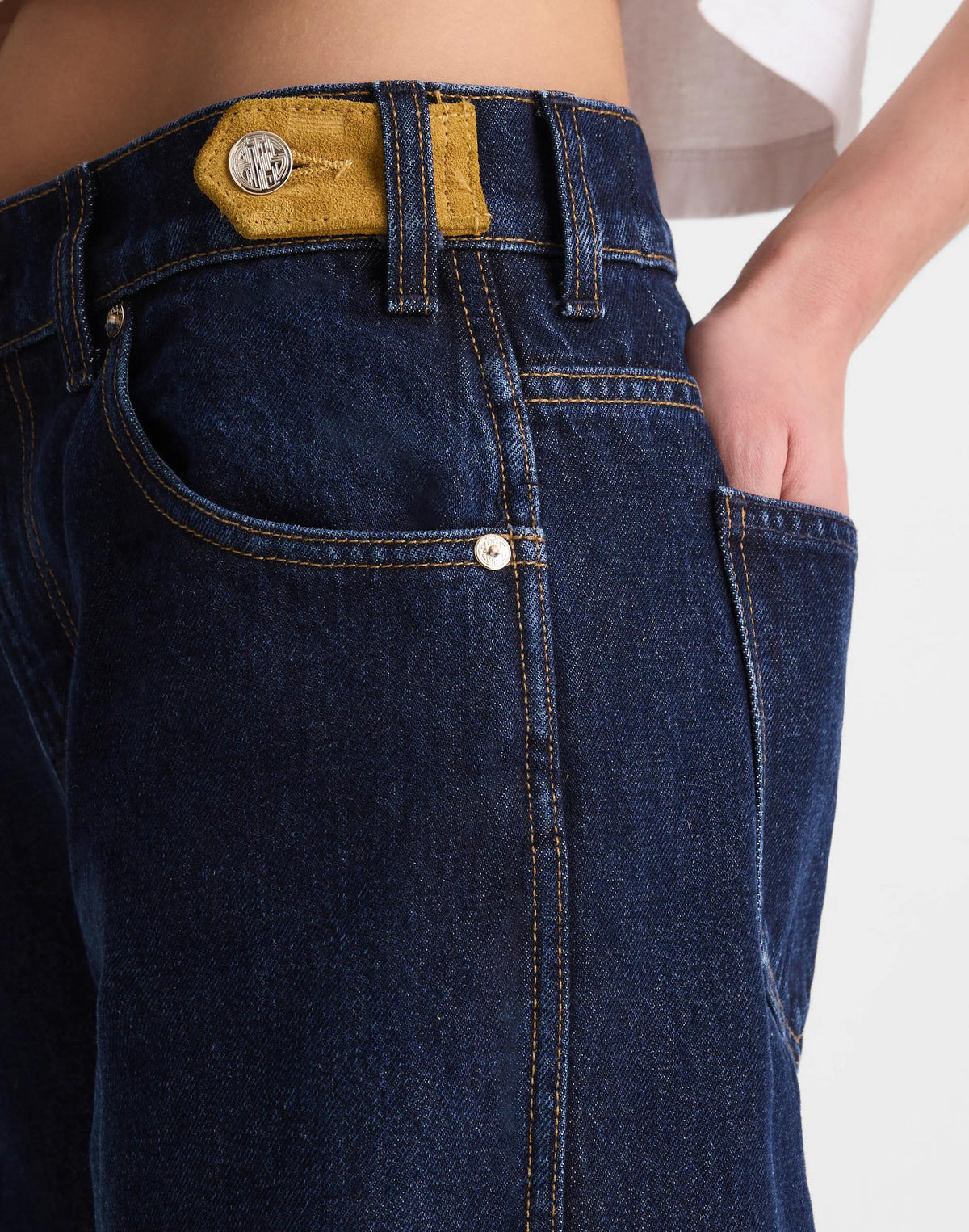 Madewell x Benjamin Talley Smith The Coolidge Low-Rise Wide-Leg Jean Wells Wash | Madewell