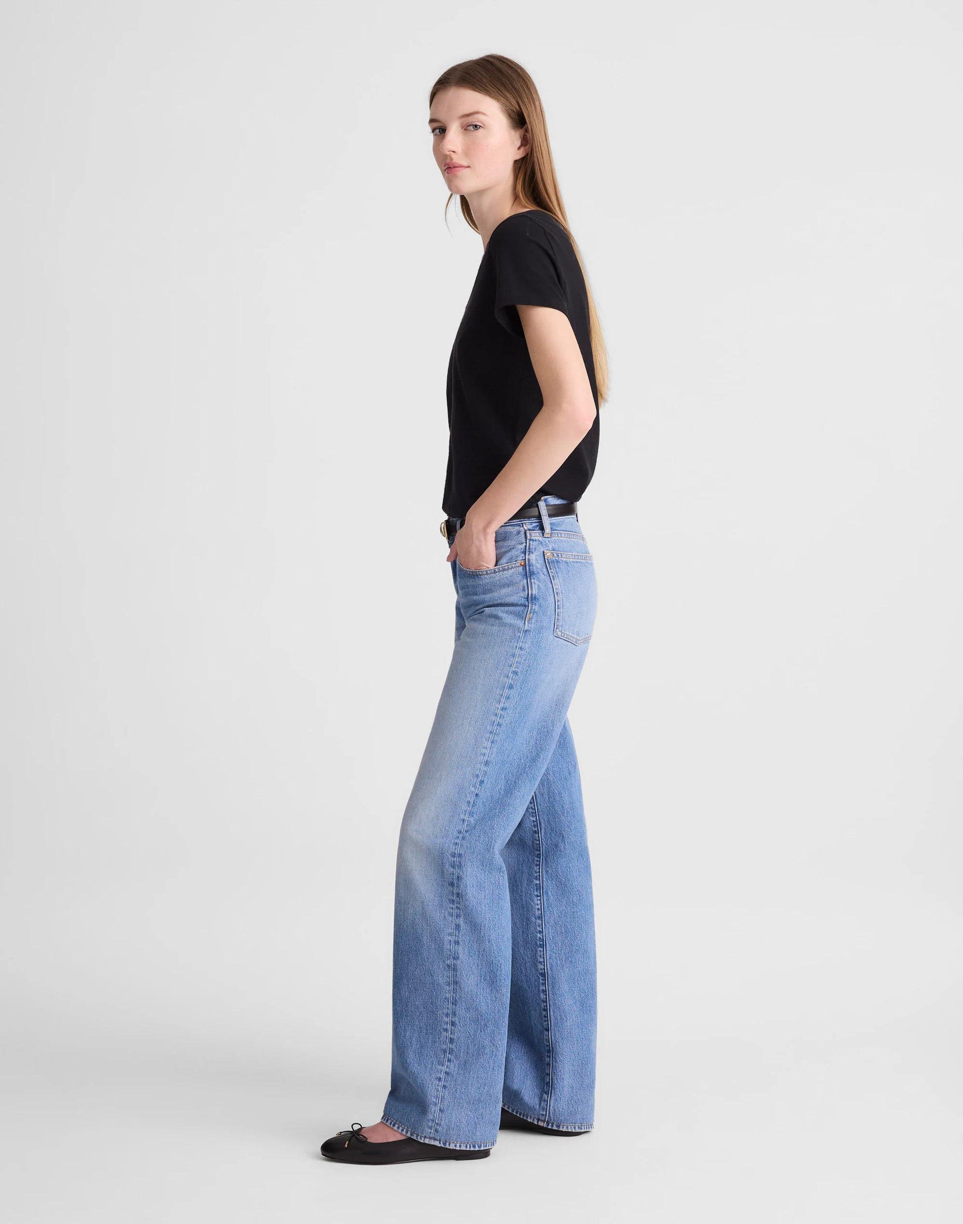 The Low-Rise Loose Jean Midvale Wash | Madewell