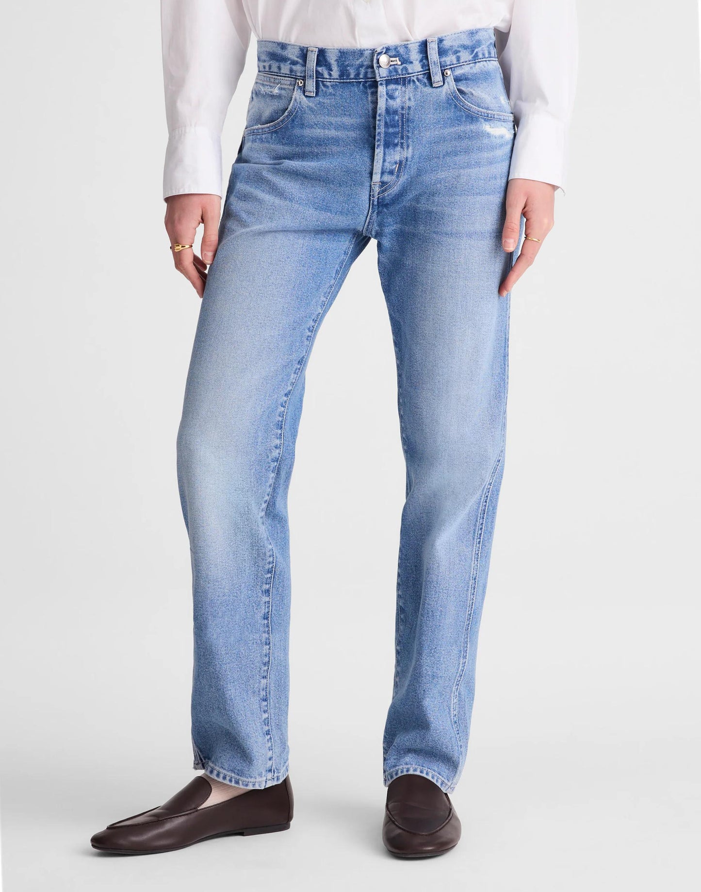 The Dean Easy Straight Jean Light Lapis Wash | Madewell