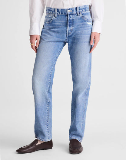 The Dean Easy Straight Jean Light Lapis Wash | Madewell