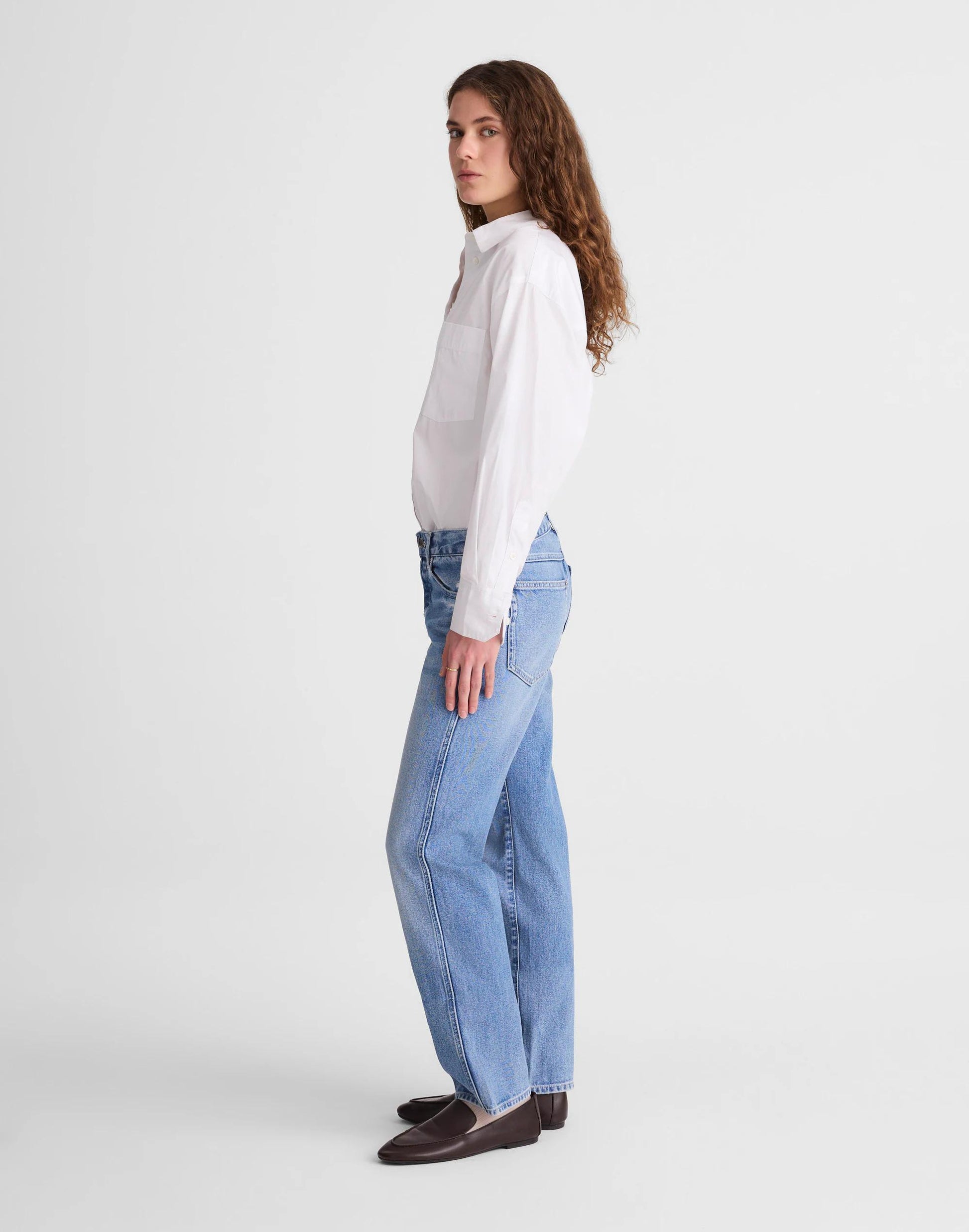 The Dean Easy Straight Jean Light Lapis Wash | Madewell