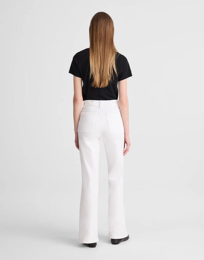 The Emmy Wide-Leg Jean in Super Stretch Denim Tile White | Madewell