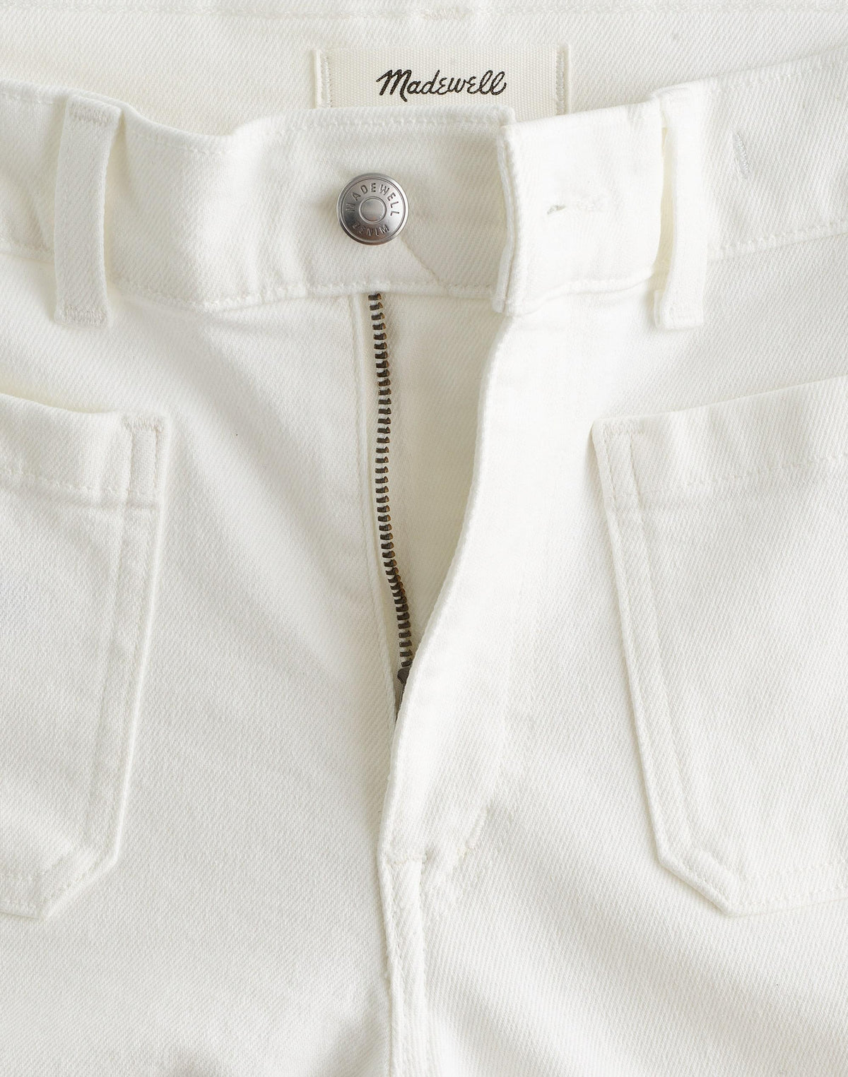 The Emmy Wide-Leg Jean in Super Stretch Denim Tile White | Madewell