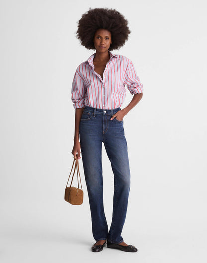 The Longline Straight Jean Midnight Waters Wash | Madewell