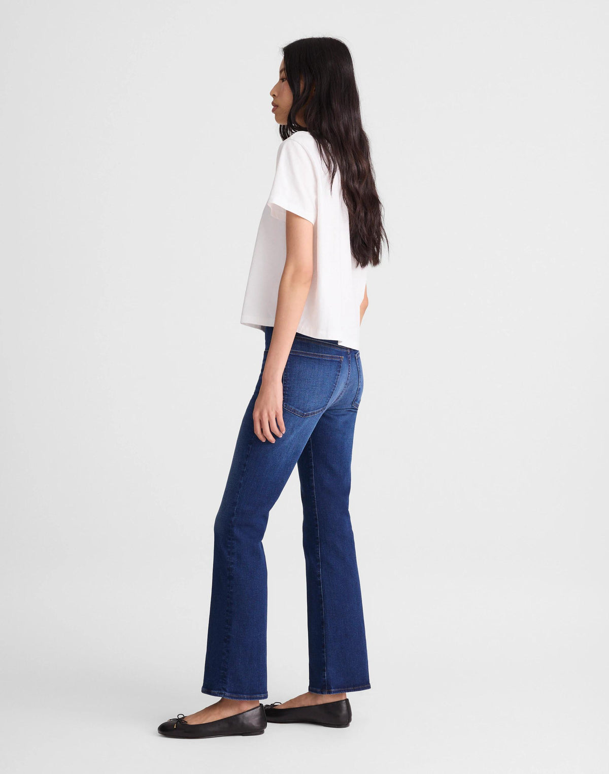 The Flare Crop Jean in Super Stretch Denim Osgoode Wash | Madewell